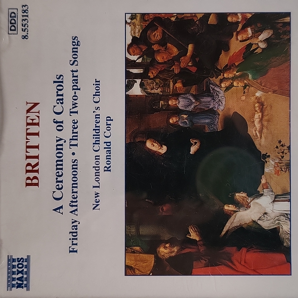 Britten A Ceremony Of Carols CD Ronald Corp 1995 New London Children's Choir
